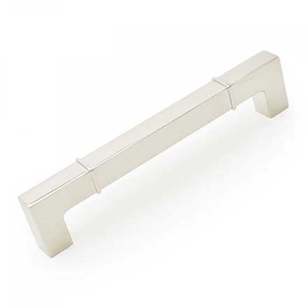 RK International [CP-632-PN] Die Cast Zinc Cabinet Pull Handle - Newbury Series - Oversized - Polished Nickel Finish - 6" C/C - 6 9/16" L
