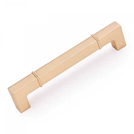 RK International [CP-632-SG] Die Cast Zinc Cabinet Pull Handle - Newbury Series - Oversized - Satin Gold Finish - 6" C/C - 6 9/16" L