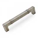 RK International [CP-632-WN] Die Cast Zinc Cabinet Pull Handle - Newbury Series - Oversized - Weathered Nickel Finish - 6" C/C - 6 9/16" L