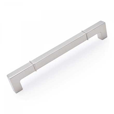RK International [CP-633-P] Die Cast Zinc Cabinet Pull Handle - Newbury Series - Oversized - Satin Nickel Finish - 8" C/C - 8 9/16" L