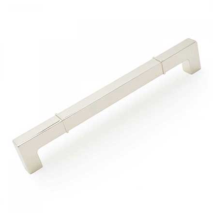 RK International [CP-633-PN] Die Cast Zinc Cabinet Pull Handle - Newbury Series - Oversized - Polished Nickel Finish - 8" C/C - 8 9/16" L