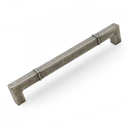 RK International [CP-633-WN] Die Cast Zinc Cabinet Pull Handle - Newbury Series - Oversized - Weathered Nickel Finish - 8" C/C - 8 9/16" L