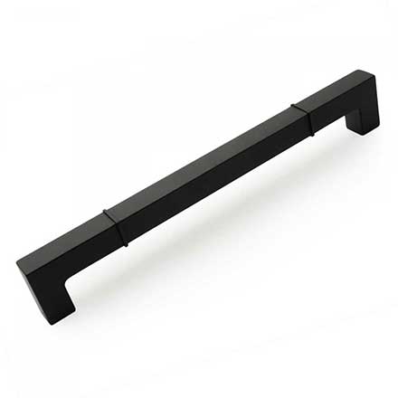 RK International [CP-634-BL] Die Cast Zinc Cabinet Pull Handle - Newbury Series - Oversized - Flat Black Finish - 10" C/C - 10 21/32" L