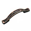 RK International [CP-655-VB] Die Cast Zinc Cabinet Pull Handle - Nottingham Series - Standard Size - Valencia Bronze Finish - 3" C/C - 4 3/4" L