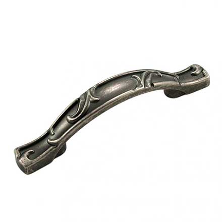 RK International [CP-655-WN] Die Cast Zinc Cabinet Pull Handle - Nottingham Series - Standard Size - Weathered Nickel Finish - 3&quot; C/C - 4 3/4&quot; L