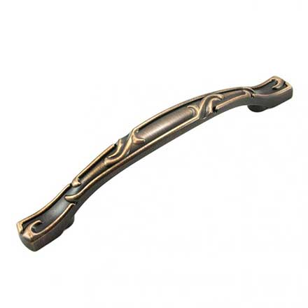 RK International [CP-656-BE] Die Cast Zinc Cabinet Pull Handle - Nottingham Series - Oversized - Brushed English Finish - 5" C/C - 6 3/4" L