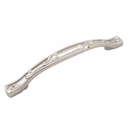 RK International [CP-656-P] Die Cast Zinc Cabinet Pull Handle - Nottingham Series - Oversized - Satin Nickel Finish - 5" C/C - 6 3/4" L