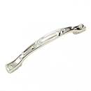 RK International [CP-656-PN] Die Cast Zinc Cabinet Pull Handle - Nottingham Series - Oversized - Polished Nickel Finish - 5" C/C 6 3/4" L
