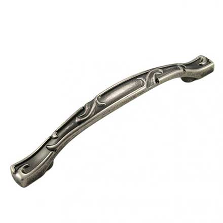 RK International [CP-656-WN] Die Cast Zinc Cabinet Pull Handle - Nottingham Series - Oversized - Weathered Nickel Finish - 5" C/C - 6 3/4" L