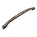 RK International [CP-657-BE] Die Cast Zinc Cabinet Pull Handle - Nottingham Series - Large Oversized - Brushed English Finish - 8" C/C - 9 11/16" L