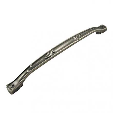 RK International [CP-657-WN] Die Cast Zinc Cabinet Pull Handle - Nottingham Series - Oversized - Weathered Nickel Finish - 8" C/C - 9 11/16" L