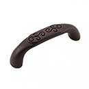 RK International [CP-615-RB] Die Cast Zinc Cabinet Pull Handle - Palermo Series - Standard Size - Oil Rubbed Bronze Finish - 3" C/C - 3 7/16" L