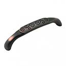 RK International [CP-616-VB] Die Cast Zinc Cabinet Pull Handle - Palermo Series - Oversized - Valencia Bronze Finish - 5" C/C - 5 9/16" L