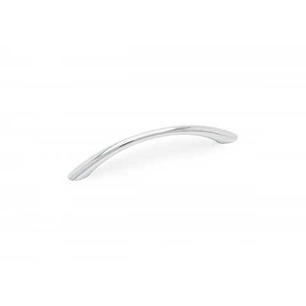 RK International [CP-561-PC] Die Cast Zinc Cabinet Pull Handle - Plain Bow - Standard Size - Polished Chrome Finish - 96mm C/C - 4 3/8" L 