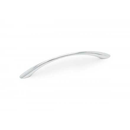 RK International [CP-562-PC] Die Cast Zinc Cabinet Pull Handle - Plain Bow - Oversized - Polished Chrome Finish - 128mm C/C - 6 1/4" L