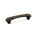 RK International [CP-883-RB] Solid Brass Cabinet Pull Handle - Ridge Series - Standard Size - Oil Rubbed Bronze Finish - 3" C/C - 3 7/8" L