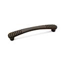RK International [CP-884-RB] Solid Brass Cabinet Pull Handle - Ridge Series - Oversized - Oil Rubbed Bronze Finish - 5" C/C - 5 3/4" L