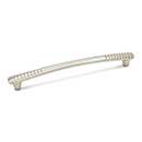 RK International [CP-885-PN] Solid Brass Cabinet Pull Handle - Ridge Series - Oversized - Polished Nickel Finish - 8" C/C - 9 7/32" L