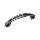 RK International [CP-1603-DN] Solid Brass Cabinet Pull Handle - Rope - Standard Size - Distressed Nickel Finish - 3 1/2&quot; C/C - 4 1/4&quot; L