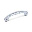 RK International [CP-1617-C] Solid Brass Cabinet Pull Handle - Rope Bow - Standard Size - Chrome Finish - 3" C/C - 3 3/4" L