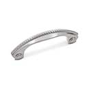 RK International [CP-1617-P] Solid Brass Cabinet Pull Handle - Rope Bow - Standard Size - Satin Nickel Finish - 3&quot; C/C - 3 3/4&quot; L