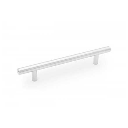 RK International [CP-522-PC] Steel Cabinet Pull Handle - T-Bar Series - Oversized - Polished Chrome Finish - 128mm C/C - 7 3/8" L