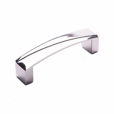 RK International [CP-671-PN] Solid Brass Cabinet Pull Handle - Trumbull Series - Standard Size - Polished Nickel Finish - 96mm C/C - 4 1/4" L