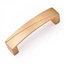 RK International [CP-671-SB] Solid Brass Cabinet Pull Handle - Trumbull Series - Standard Size - Satin Brass Finish - 96mm C/C - 4 1/4" L