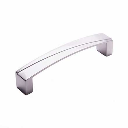 RK International [CP-672-P] Solid Brass Cabinet Pull Handle - Trumbull Series - Oversized - Satin Nickel Finish - 5" C/C - 5 1/4" L