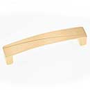 RK International [CP-672-SB] Solid Brass Cabinet Pull Handle - Trumbull Series - Oversized - Satin Brass Finish - 5" C/C - 5 1/4" L