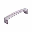 RK International [CP-672-WN] Solid Brass Cabinet Pull Handle - Trumbull Series - Oversized - Weathered Nickel Finish - 5" C/C - 5 1/4" L