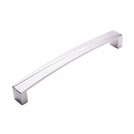 RK International [CP-673-P] Solid Brass Cabinet Pull Handle - Trumbull Series - Oversized - Satin Nickel Finish - 8" C/C - 8 1/4" L