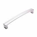 RK International [CP-673-P] Solid Brass Cabinet Pull Handle - Trumbull Series - Oversized - Satin Nickel Finish - 8" C/C - 8 1/4" L