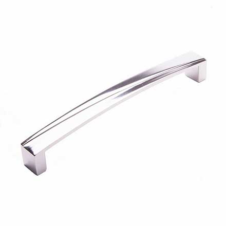 RK International [CP-673-PN] Solid Brass Cabinet Pull Handle - Trumbull Series - Oversized - Polished Nickel Finish - 8" C/C - 8 1/4" L