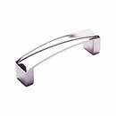 RK International [CP-671-PN] Solid Brass Cabinet Pull Handle - Trumbull Series - Standard Size - Polished Nickel Finish - 96mm C/C - 4 1/4&quot; L