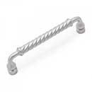 RK International [CP-801-P] Solid Brass Cabinet Pull Handle - Twisted - Oversized - Satin Nickel Finish - 5" C/C - 5 1/2" L