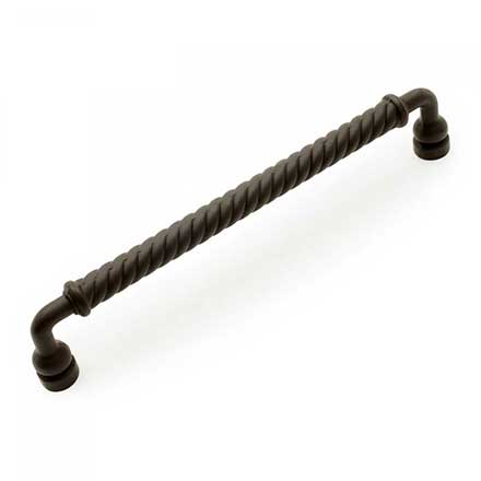 RK International [CP-802-RB] Solid Brass Cabinet Pull Handle - Twisted - Oversized - Oil Rubbed Bronze Finish - 8&quot; C/C - 8 1/2&quot; L