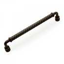 RK International [CP-802-RB] Solid Brass Cabinet Pull Handle - Twisted - Oversized - Oil Rubbed Bronze Finish - 8" C/C - 8 1/2" L