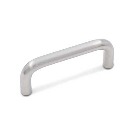 RK International [CP-501-P] Solid Brass Cabinet Pull Handle - Wire - Standard Size - Satin Nickel Finish - 3" C/C - 3 3/8" L