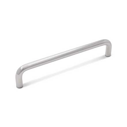 RK International [CP-504-P] Solid Brass Cabinet Pull Handle - Wire - Oversized - Satin Nickel Finish -6" C/C - 6 1/4" L