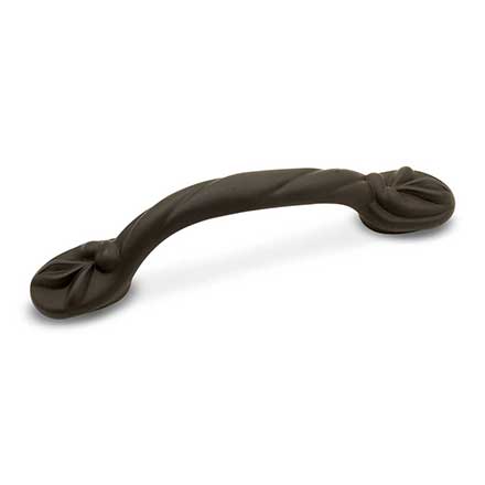 RK International [CP-404-RB] Solid Brass Cabinet Pull Handle - Wavy - Standard Size - Oil Rubbed Bronze Finish - 3" C/C - 4 3/4" L