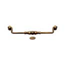 RK International [CP-3705-AE] Solid Brass Cabinet Bail Pull - Beaded Middle - Oversized - Antique English Finish - 8&quot; C/C - 8 3/4&quot; L