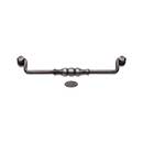 RK International [CP-3705-DN] Solid Brass Cabinet Bail Pull - Beaded Middle - Oversized - Distressed Nickel Finish - 8&quot; C/C - 8 3/4&quot; L