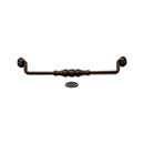RK International [CP-3705-RB] Solid Brass Cabinet Bail Pull - Beaded Middle - Oversized - Oil Rubbed Bronze Finish - 8&quot; C/C - 8 3/4&quot; L