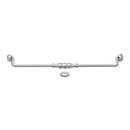 RK International [CP-3706-P] Solid Brass Cabinet Bail Pull - Beaded Middle - Oversized - Satin Nickel Finish - 12&quot; C/C - 12 3/4&quot; L