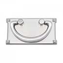 RK International [CF-5260-P] Solid Brass Cabinet Bail Pull - Rectangular Plated - Satin Nickel Finish - 1 1/2" C/C - 3 3/4" L