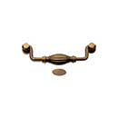 RK International [CP-3721-AE] Solid Brass Cabinet Bail Pull - Indian Drum - Oversized - Antique English Finish - 5&quot; C/C - 5 3/4&quot; L