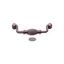 RK International [CP-3721-DC] Solid Brass Cabinet Bail Pull - Indian Drum - Oversized - Distressed Copper Finish - 5&quot; C/C - 5 3/4&quot; L