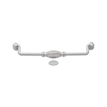 RK International [CP-3722-P] Solid Brass Cabinet Bail Pull - Indian Drum - Oversized - Satin Nickel Finish - 8&quot; C/C - 8 3/4&quot; L