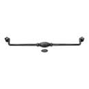 RK International [CP-3723-DN] Solid Brass Cabinet Bail Pull - Indian Drum - Oversized - Distressed Nickel Finish - 12&quot; C/C - 12 3/4&quot; L